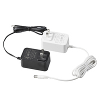 Adaptateur d'alimentation haute efficacité avec connecteur DIN 2 broches US, DC 3,5 mm, en matériau PC, 12 V 2 A pour produits électroniques