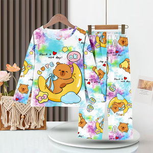 Nuovo Set <span class=keywords><strong>Pigiama</strong></span> per Bambini, Biancheria Intima Termica a Maniche Lunghe per Bambine, Abbigliamento da Casa all'Ingrosso - Product Image 4