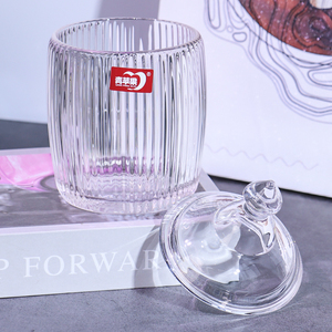 <span class=keywords><strong>Verre</strong></span> sans plomb stockage des aliments lumière de luxe offre spéciale Dessert crème glacée Snack <span class=keywords><strong>pas</strong></span> <span class=keywords><strong>cher</strong></span> ménage boîte <span class=keywords><strong>en</strong></span> <span class=keywords><strong>verre</strong></span> avec couvercle - Product Image 3