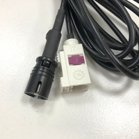 Fakra konektor RF ke Female Raku 2 Terminal HF RG174 kabel koaksial