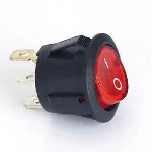 Good Quality NO Conjoined 24v Illuminated A/b Circuites With Led Light Rocker Switch with KC