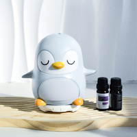 Humidificateur d'aromathérapie à ultrasons en forme de pingouin, alimenté par USB, capacité de 51 à 100 ml, silencieux à 30 dB, pour hôtels
