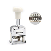 Machine de numérotation automatique de qualité industrielle pour pièces textiles, imprimante auto-encreuse à 6/8 chiffres pour l'étiquetage des machines à filer le fil