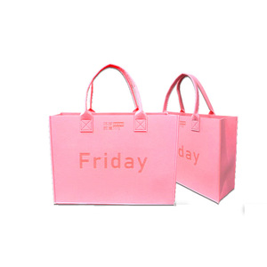Felt Tote Bags Nonwoven Square <b>Large</b> Capacity Digital Printing Promotional Gift Bags - Product Image 1