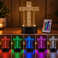 Lampe de nuit LED en acrylique, design visuel moderne, décorative, créative, artistique, visualisation 3D, pour la maison, la chambre à coucher