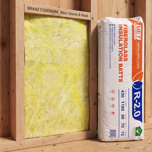 Panneaux d'isolation en fibre de verre UET R11 de 90 mm d'épaisseur, écologiques, résistants au feu et insonorisants pour l'isolation des murs des bâtiments à ossature bois - Product Image 2
