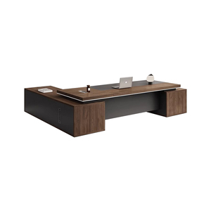 Ensemble de bureau en bois en forme de L moderne en gros pour les directeurs, écologique, durable, pour la maison, l'hôtel et l'école - Product Image 1