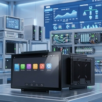 Panel PC Industrial Táctil Impermeable de 8, 10.4, 12 y 13.3 Pulgadas con I5/I7, Montaje VESA, IP65 para HMI Integrado y Automatización IoT