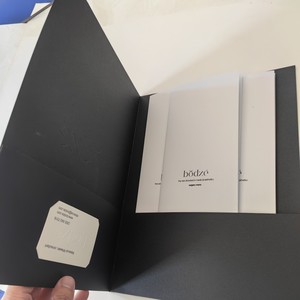 Bán buôn giá rẻ giá biểu tượng tùy chỉnh A4 thẻ giấy Chứng Khoán trình bày tập tin thư mục với Pocket - Product Image 2