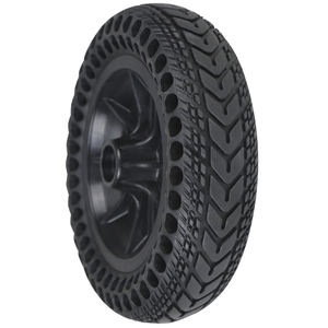 Pneu avant en caoutchouc modifié Nedong de 8 pouces, pneu sans air en nid d'abeille antidérapant, pneu plein pour fauteuil roulant - Product Image 1