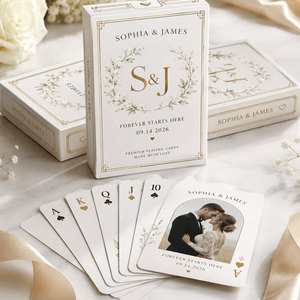 <span class=keywords><strong>Carte</strong></span> da Gioco Personalizzate <span class=keywords><strong>di</strong></span> Alta Qualità, Regalo Promozionale, Bomboniere per Matrimoni, Mazzo <span class=keywords><strong>di</strong></span> <span class=keywords><strong>Carte</strong></span> Personalizzato con Scatola - Product Image 3