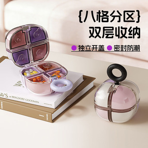 Estuche de Viaje Portátil de Plástico para Esponjas de Maquillaje 2026 al por Mayor, Organizador Cosmético Transpirable con 8 Compartimentos para Beauty Blender - Product Image 3