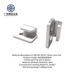 Clip de Alambre SMT de <span class=keywords><strong>Acero</strong></span> <span class=keywords><strong>Inoxidable</strong></span> <span class=keywords><strong>con</strong></span> Recubrimiento de <span class=keywords><strong>Estaño</strong></span> Mate, Apertura de Pinza de Precisión de 0.50 mm, para Ensamblaje de PCB y Dispositivos Miniatura - Product Image 2