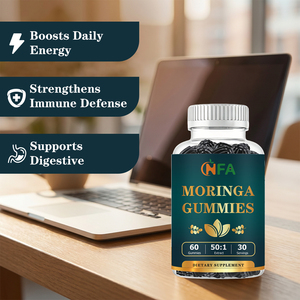 High Quality Dietary <b>Supplement</b> Moringa Gummies With Dl-Malic Acid Supports Digestive Strengthens Immune Defense - Product Image 5