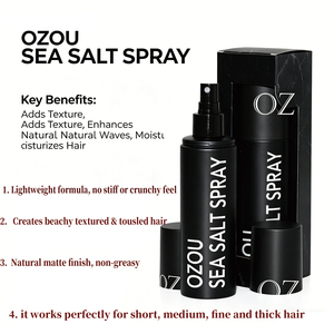 Spray capillaire au sel OZOU pour hommes, tenue forte et flexible, texture non collante, mini-boîte cadeau offerte, 20 ans d'expérience - Product Image 6