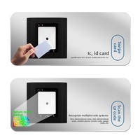 Lecteur métallique, scanner NFC RFID et code QR 13,56 MHz, sortie RS485 ou Wiegand sélectionnable pour système de contrôle d'accès, prise en charge OEM ODM