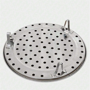 Rejilla Multifuncional de Acero Inoxidable para <span class=keywords><strong>Vaporera</strong></span>, Bandeja Redonda para Cocinar al Vapor, Accesorio para Ollas de Cocina - Product Image 1