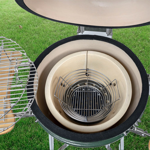 MCD Céramique Kamado Grill Compatible Acier Inoxydable Panier à Cendre et Charbon de Bois Accessoire Essentiel pour <span class=keywords><strong>Barbecue</strong></span> Extérieur - Product Image 6