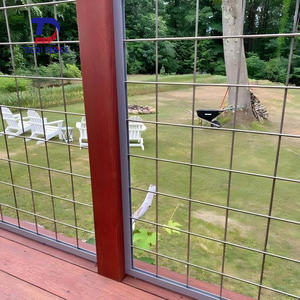 Panneau de clôture en fil de fer pour porcs sauvages 4x4, panneaux de clôture en acier galvanisé pour enclos d'élevage, calibre 8, épaisseur 4 mm, <span class=keywords><strong>grillage</strong></span> pour bétail - Product Image 2