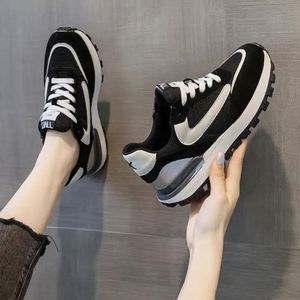 Zapatos Deportivos de Cuero para Mujer de Alta Calidad 2026, Zapatos Casuales Negros, Nuevos y Gruesos - Product Image 5