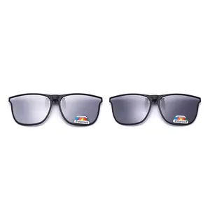 New Model TR 90 Magnetic Clip On Polarized Light Lens Match Glasses Case Sunglasses