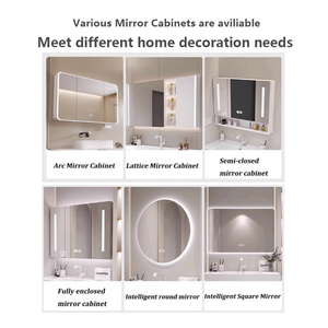 Meuble de salle de bain Housen à poser au sol avec vasque simple, armoire de toilette avec miroir tactile pour club de divertissement, ensemble de meubles de salle de bain - Product Image 6