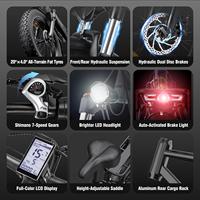 Bicicleta Eléctrica Enduro Personalizada de 20 Pulgadas, Bicicleta Eléctrica Urbana de Ocio, Bicicleta Eléctrica Plegable para Adultos, Entrega de Comida