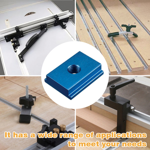 Glissière en aluminium M8 pour rail en T, écrou en T, glissière à rainure en T pour outil de travail du bois, rails de type 30/45, gabarits, fixation par fente à vis - Product Image 3