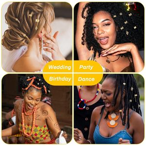 Pour <span class=keywords><strong>Amazon</strong></span> 50pcs électrolytique creux personnalité couleur anneaux sale tresse boucle pince <span class=keywords><strong>cheveux</strong></span> accessoires mode Extensions de <span class=keywords><strong>cheveux</strong></span> - Product Image 3