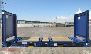 New 20ft sàn gỗ ráp phẳng giá Container vận chuyển 20 flatrack container - Product Image 6