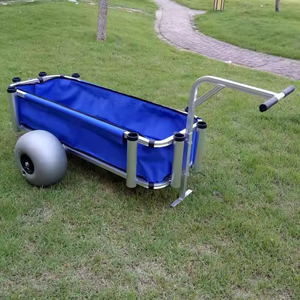 Легкая стальная каркасная рыболовная тележка для кемпинга, простая в использовании многофункциональная пляжная Экипировка, настраиваемый Железный материал - Product Image 5