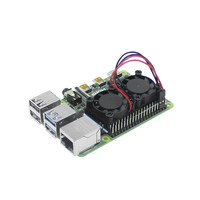 Ventilador Simple o Doble de Aleación de Aluminio de 5V para Raspberry Pi 3B+ 4B, Refrigeración con Almohadilla de Silicona de Alta Conductividad Térmica