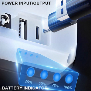 Công suất cao có thể sạc lại LED Spotlight IP68 Hợp kim nhôm không thấm nước 5000K ánh sáng ban ngày cầm tay tìm kiếm Chỉ báo pin - Product Image 4