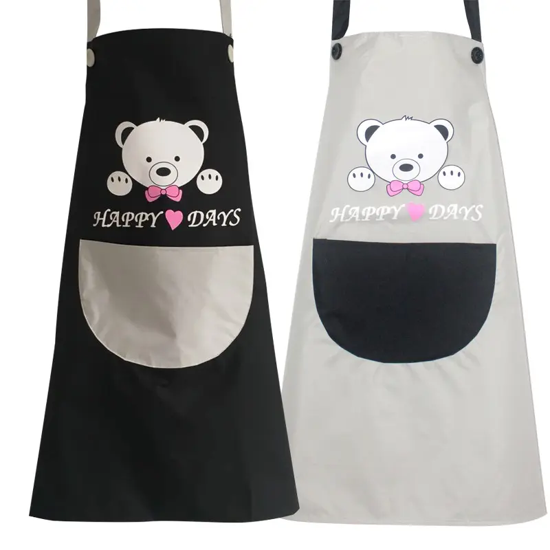 Different types of apron household kitchen cooking waterproof and oil proof apron with adjustable neck strap
