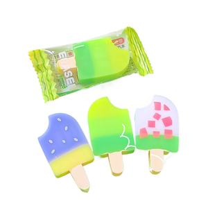 Gomme en forme de crème glacée à la pêche, essuyez, moins de miettes gomme à popsicle dessin animé mignon élèves du primaire papeterie créative - Product Image 1