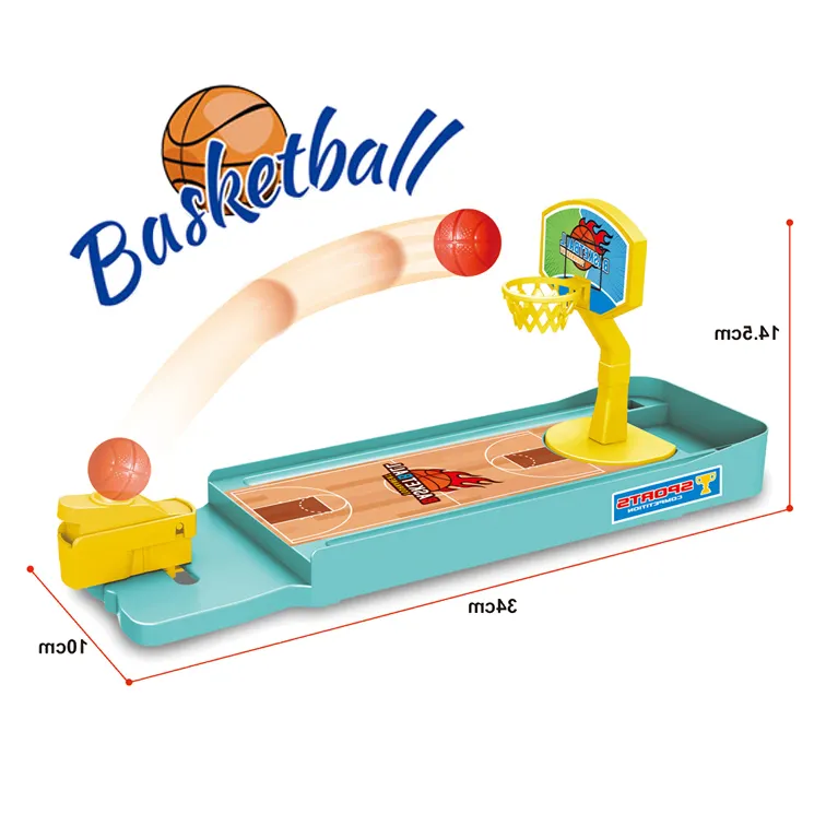 Sıcak satış mini basketbol futbol Bowling masa oyunları çocuklar interaktif mancınık basketbol çekim oyunu oyuncak