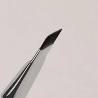 Kuas Makeup Kosmetik Bulu Nilon untuk Meratakan Foundation Cair, Kuas Spatula Pipih untuk Makeup