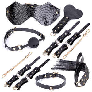 Bonne qualité BDSM jouet sexuel esclave SM fétiche Bondage Kit menottes Bondage contraintes pour adulte Bondage ensemble - Product Image 1