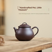 Théière en céramique artisanale Yixing Lingzhu 160 ml, ensemble de thé Kung Fu avec filtre - Fabricant en gros, emballage en boîte cadeau