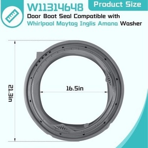 W11314648/W10897390 Sello de Puerta para <span class=keywords><strong>Lavadora</strong></span> <span class=keywords><strong>Whirlpool</strong></span> 47*47*13cm Venta al por Mayor del Fabricante - Product Image 5