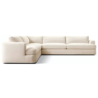 Ensemble de canapés modulaires de luxe, canapé moderne, tissu personnalisable, coussin en peluche doux, éponge, meubles de salon pour hôtel