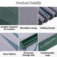 ML nouveau design pliant personnalisé résistant aux rayures durable écologique fait à la main en microfibre PU cuir 30 pièces jeu de société de voyage