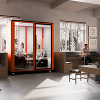 Nouvelle Cabine de Bureau Insonorisée Préfabriquée Modulaire de Taille Moyenne, Idéale pour Réunions, Bureaux, Écoles et Hôpitaux