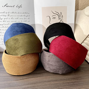 Bandeau large en velours pour femme, doux et confortable, sans pression, pour le lavage du visage, accessoire de coiffure 2024 - Product Image 1