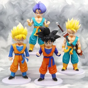 Atacado anime adolescente dragon z bola figuras 20cm, goku troncos, desenhos animados pvc, modelo, brinquedo, anime, figuras de ação