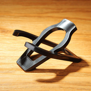 Folding Plastic Pipe Stand With Wooden Holder Bent Type Portable Support For Smoking Pipe Display - Product Image 4