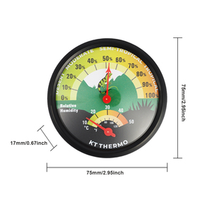 KT Thermo bò sát Nhiệt kế ẩm kế cho hồ cạn vivarium thằn lằn bể nhiệt độ độ ẩm đo - Product Image 6
