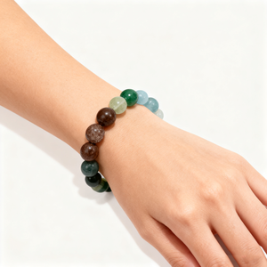 Рождественский подарок: элегантный браслет из зеленого аметиста с гравировкой в изысканной коробке. Другие изделия из кристаллов. - Product Image 3