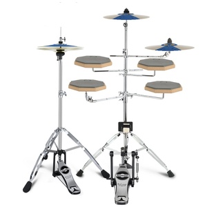 Im Lặng Trống Pad Thực Hành Thiết Lập Cho Người Mới Bắt Đầu 5 Trống & 1/2/3/4 Chũm Chọe Đa-Màu Câm Trống Pad Bộ - Product Image 3