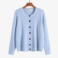 Cardigan en maille boutonnée personnalisable M-3XL, nouvelle collection automne-hiver, style décontracté, pull vintage, manteau rétro, chemise de base 3831